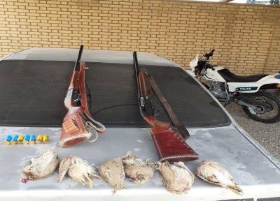 6 شکارچی غیرمجاز در گچساران دستگیر شدند